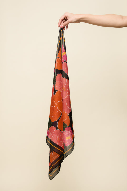 Ruby Silk Scarf