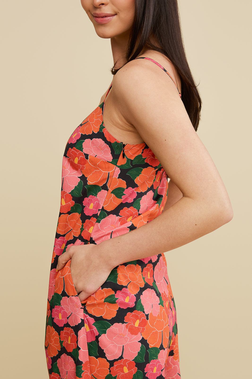 Lani Jumpsuit in Ruby (Final Sale)