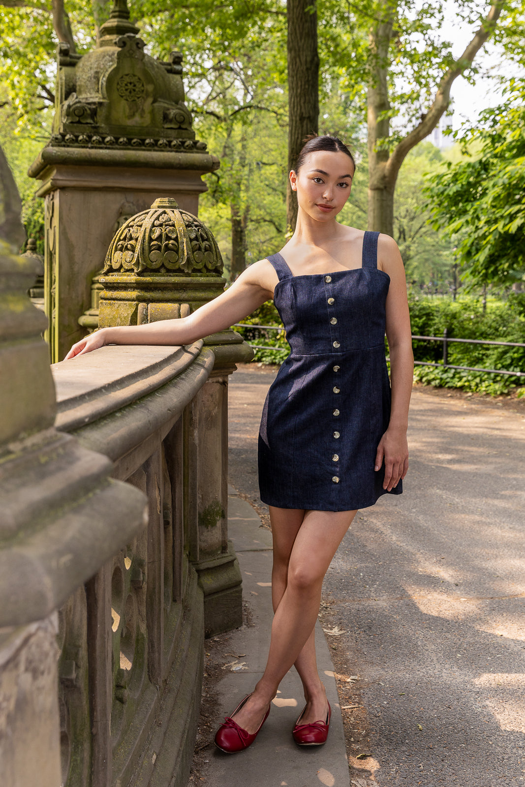 Caitlyn Dress in Denim Mixed by Nasrin Caitlyn Dress in Denim Mixed by Nasrin