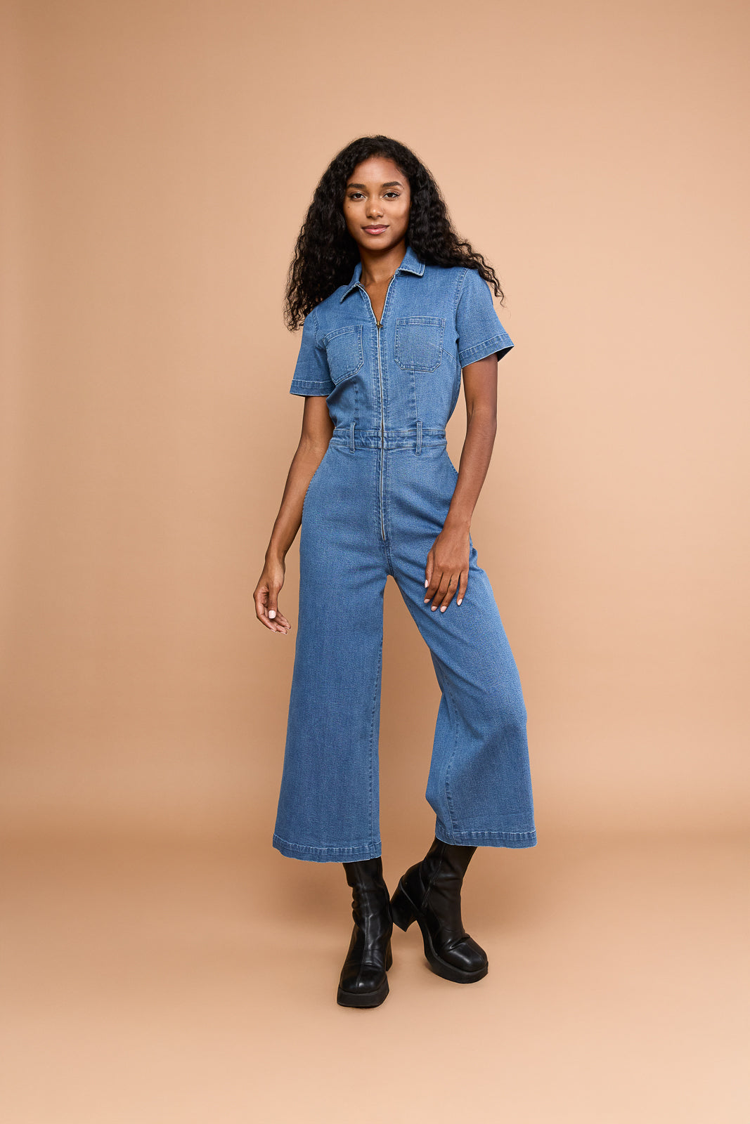 Quincy Jumpsuit in Denim