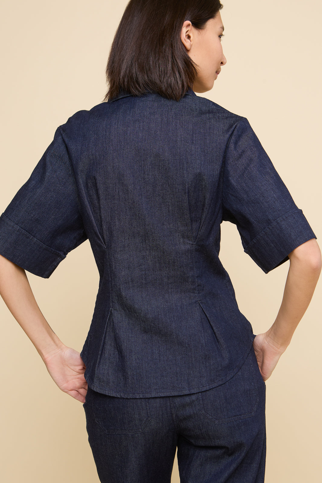 KQ Button Up in Denim
