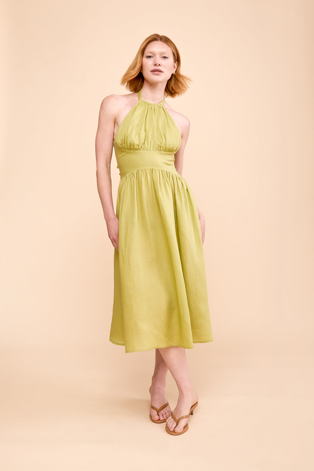 Maya Dress in Wasabi