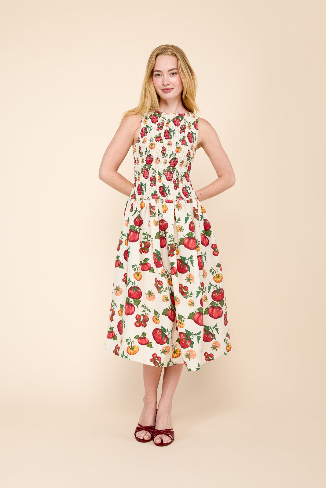 pomodoro linen dress sale Maeve Dress in Pomodoro