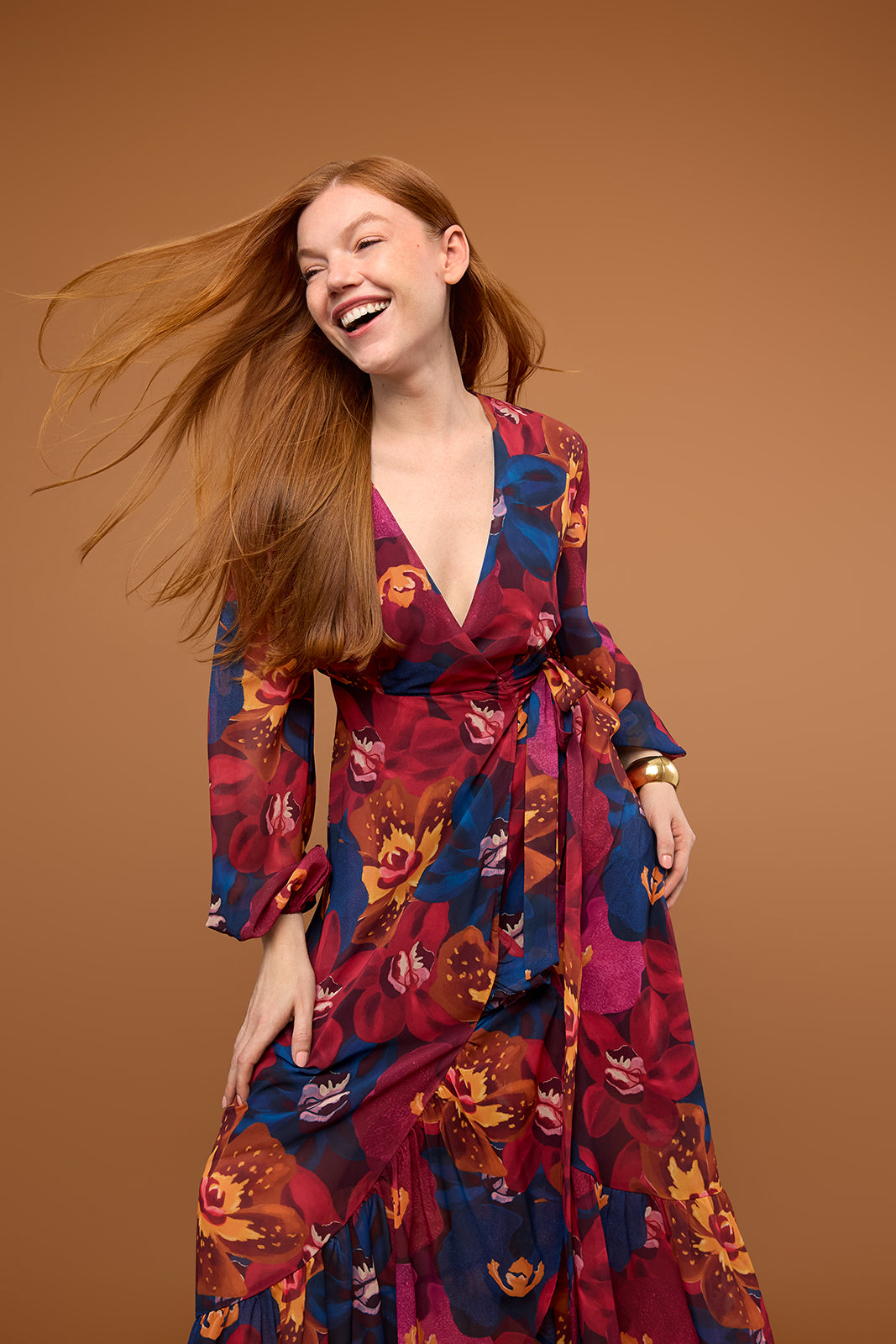 Long Sleeve Maxi Dress in Vesper