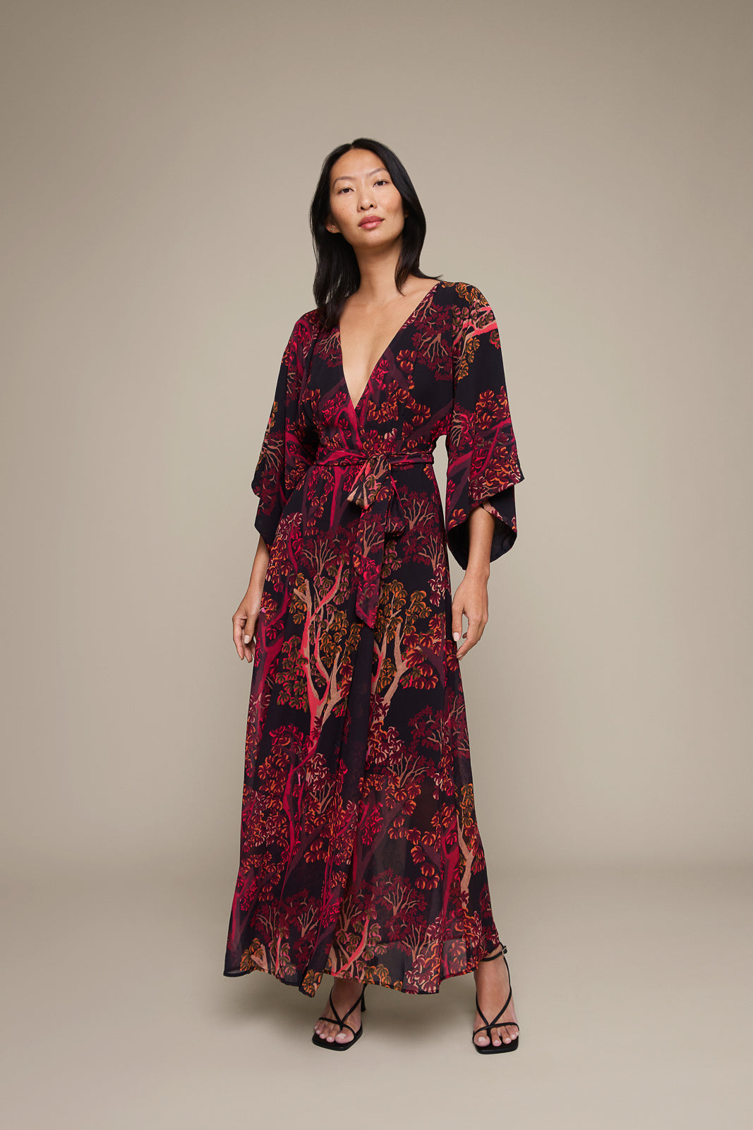Maxi Dress in Forest Mixed by Nasrin Maxi Dress in Forest Mixed by Nasrin