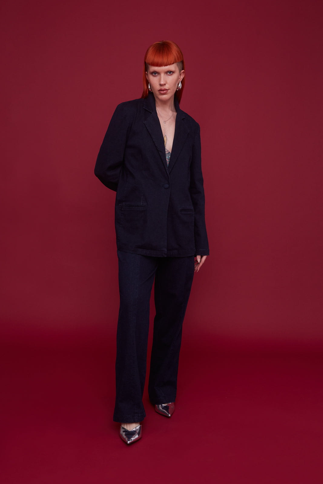Midnight Denim Blazer