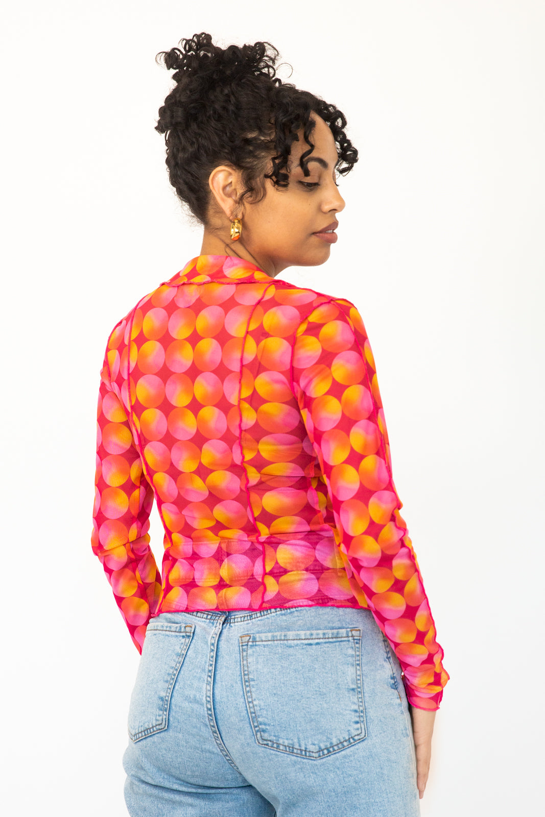 Sunset Mesh Top
