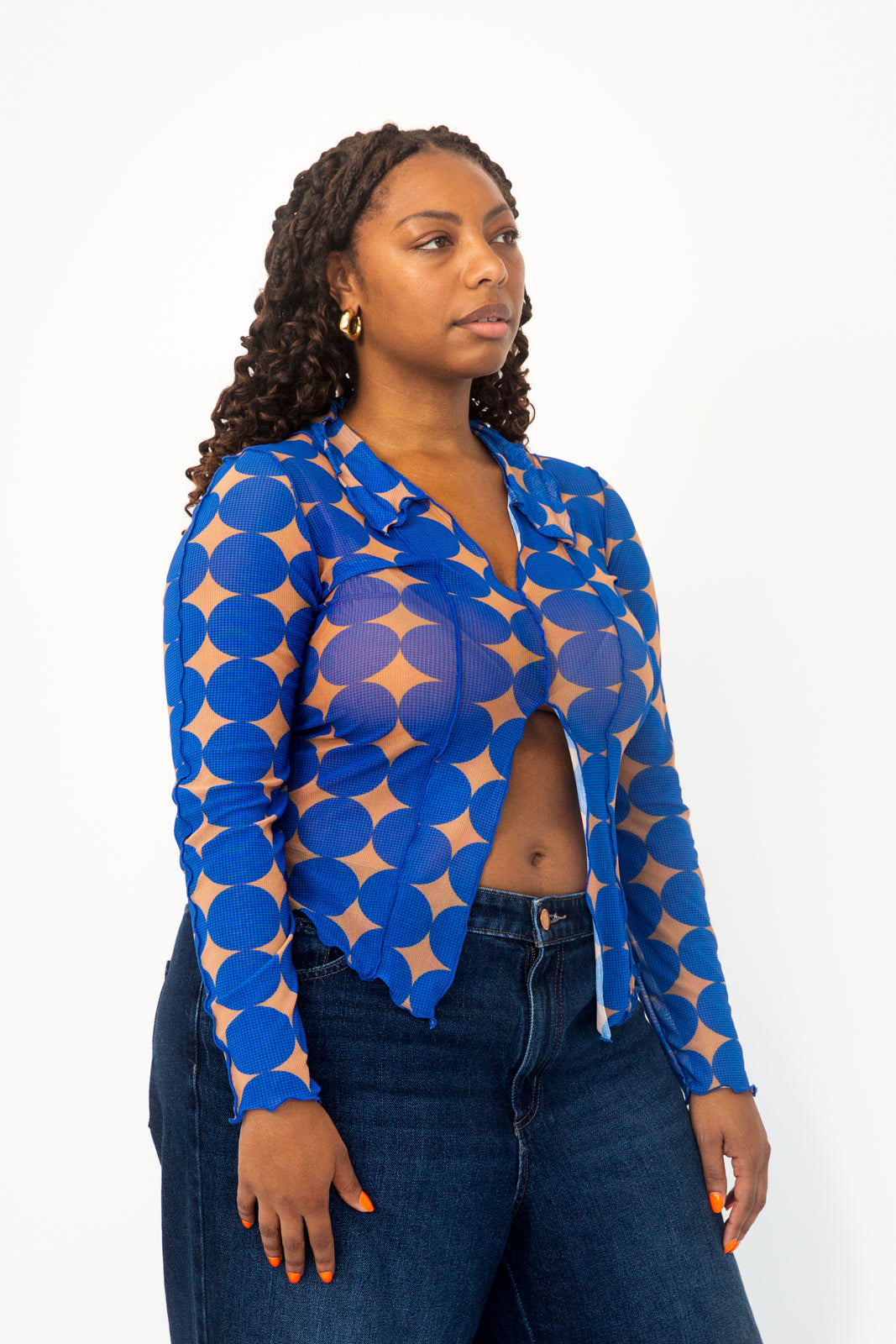 Midnight Disco Mesh Top