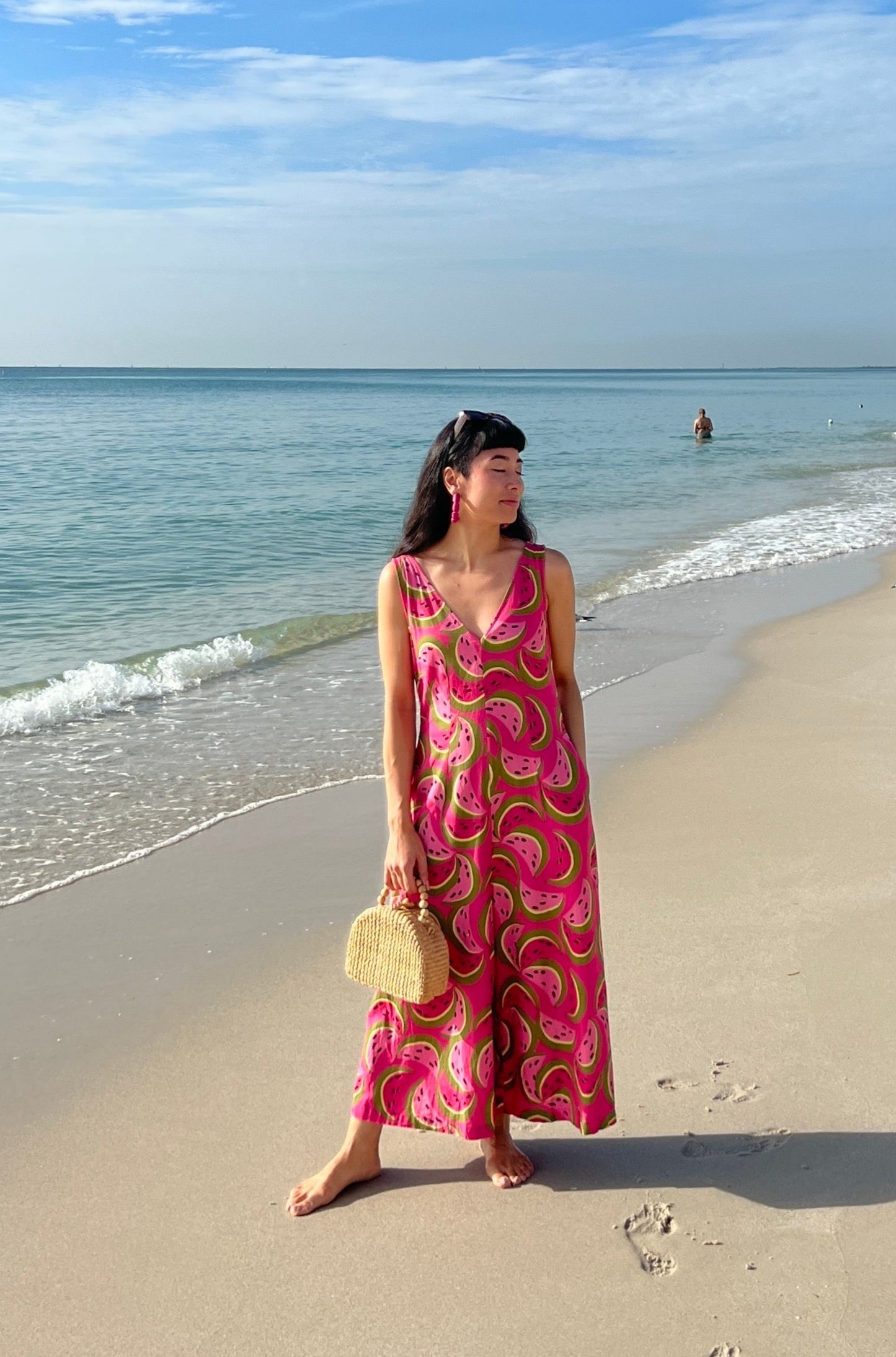 Watermelon Wide Leg Jumpsuit