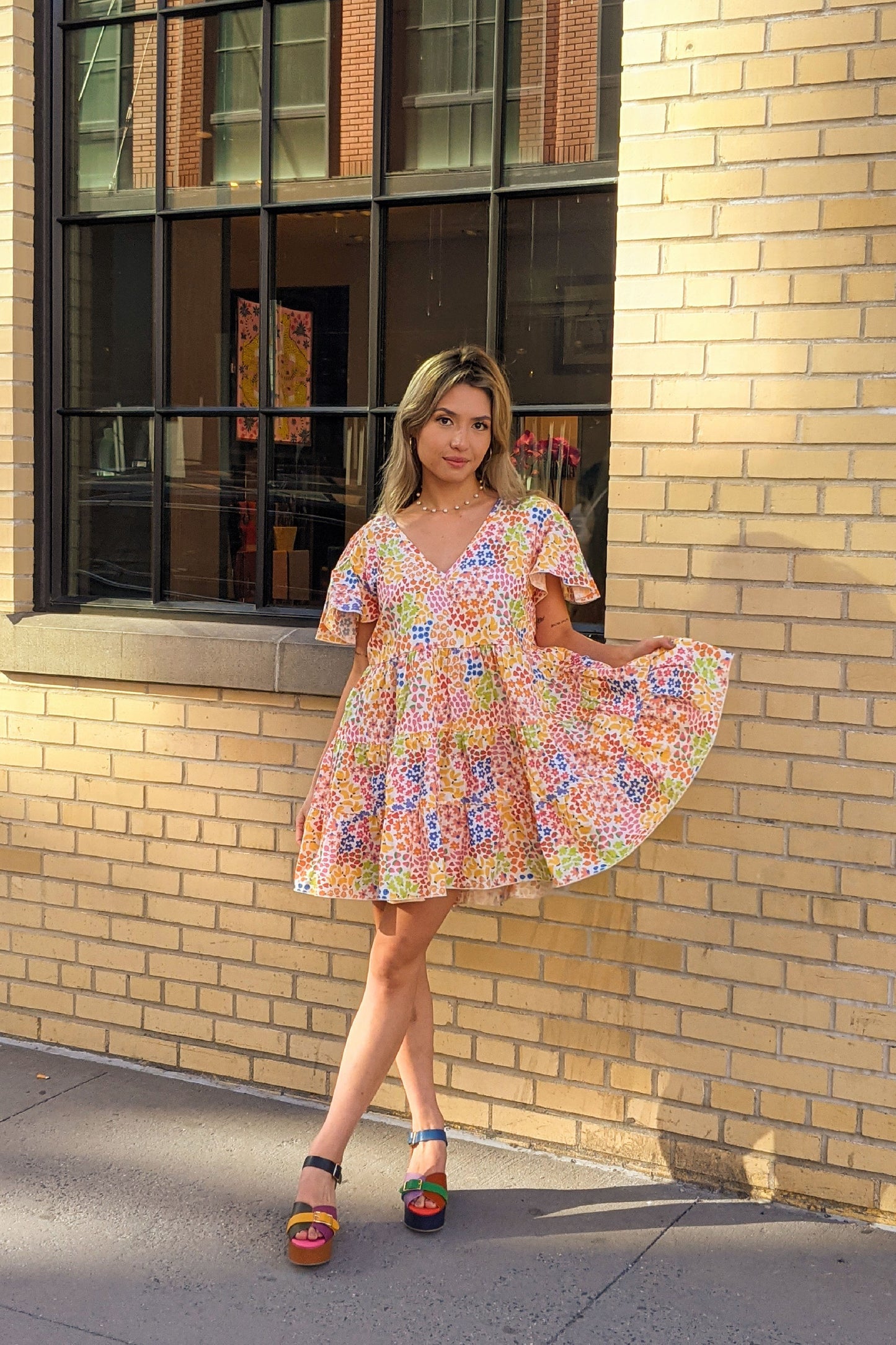 Farmers Market Linen Baby Doll Dress