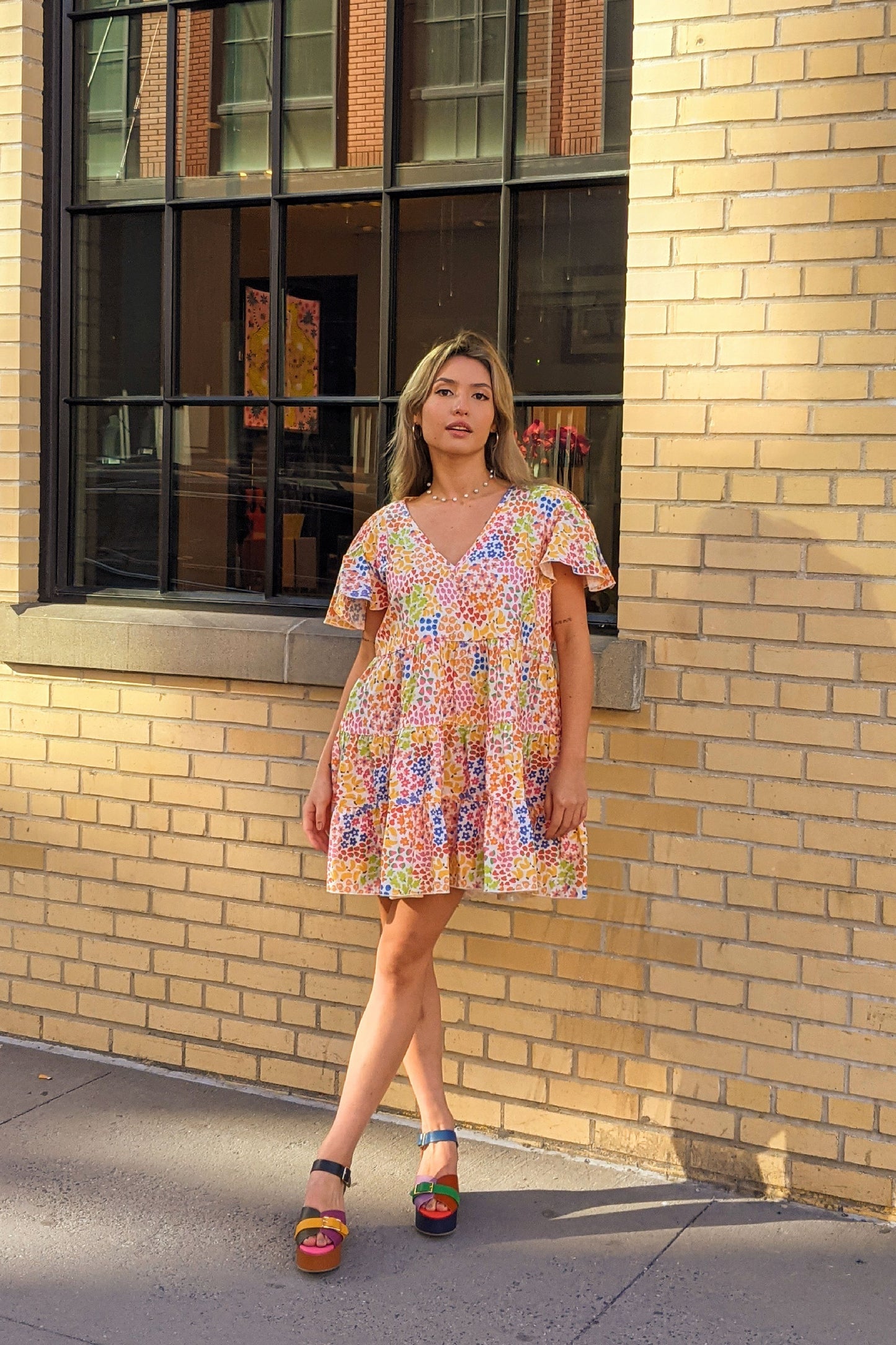 Farmers Market Linen Baby Doll Dress