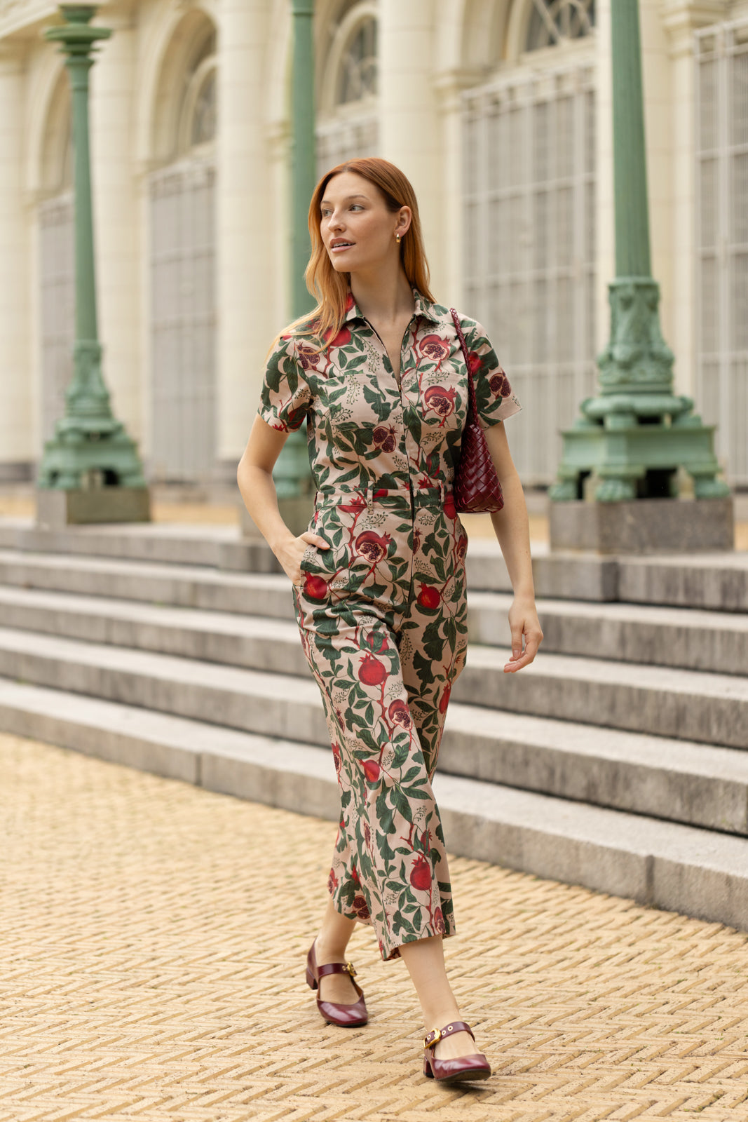 Lani Linen Jumpsuit in Mango | Mixed by Nasrin
