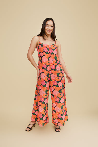 Lani Jumpsuit in Ruby – Mixed by Nasrin