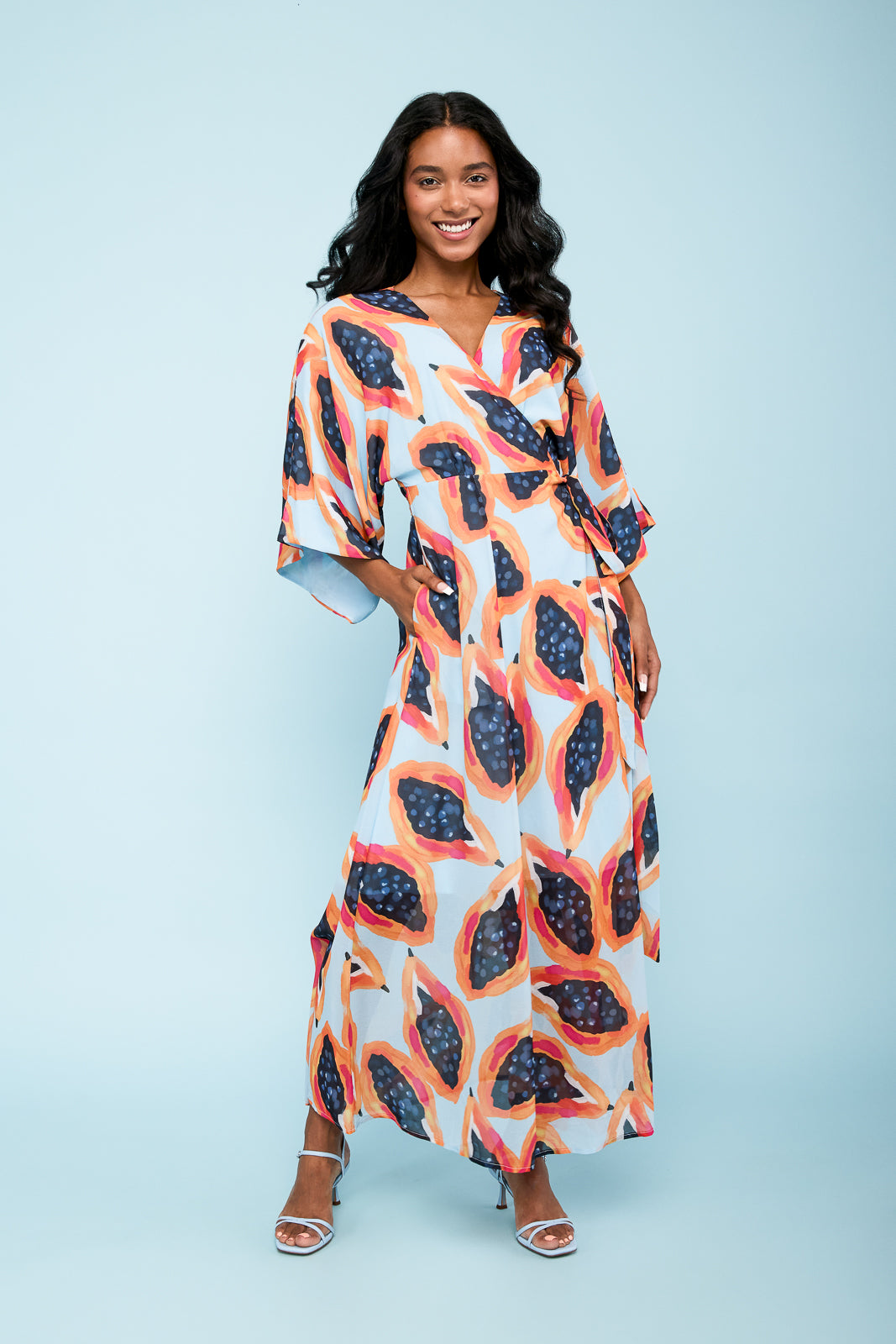 Maxi Dress in Papaya