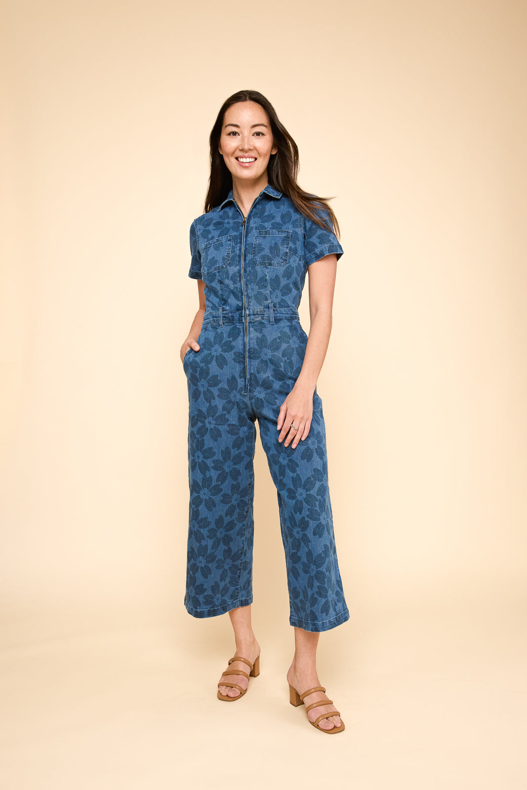 Quincy Jumpsuit in Sakura Denim – Mixed by Nasrin