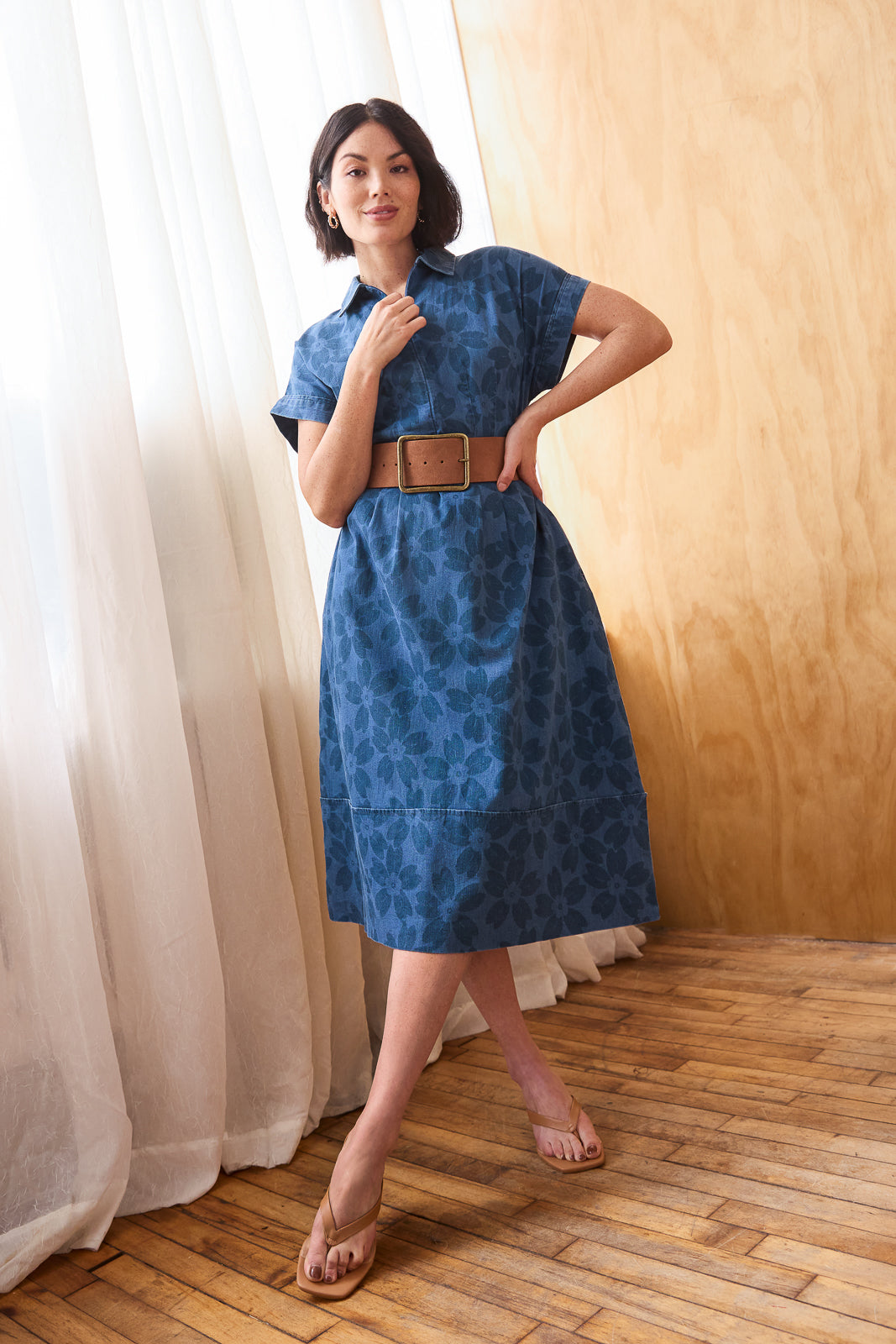 Remi Dress in Sakura Denim S