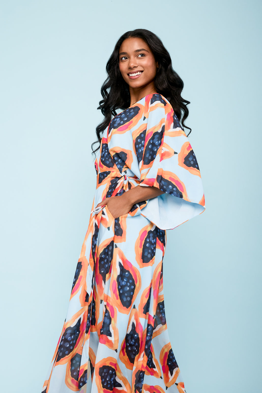 Maxi Dress in Papaya
