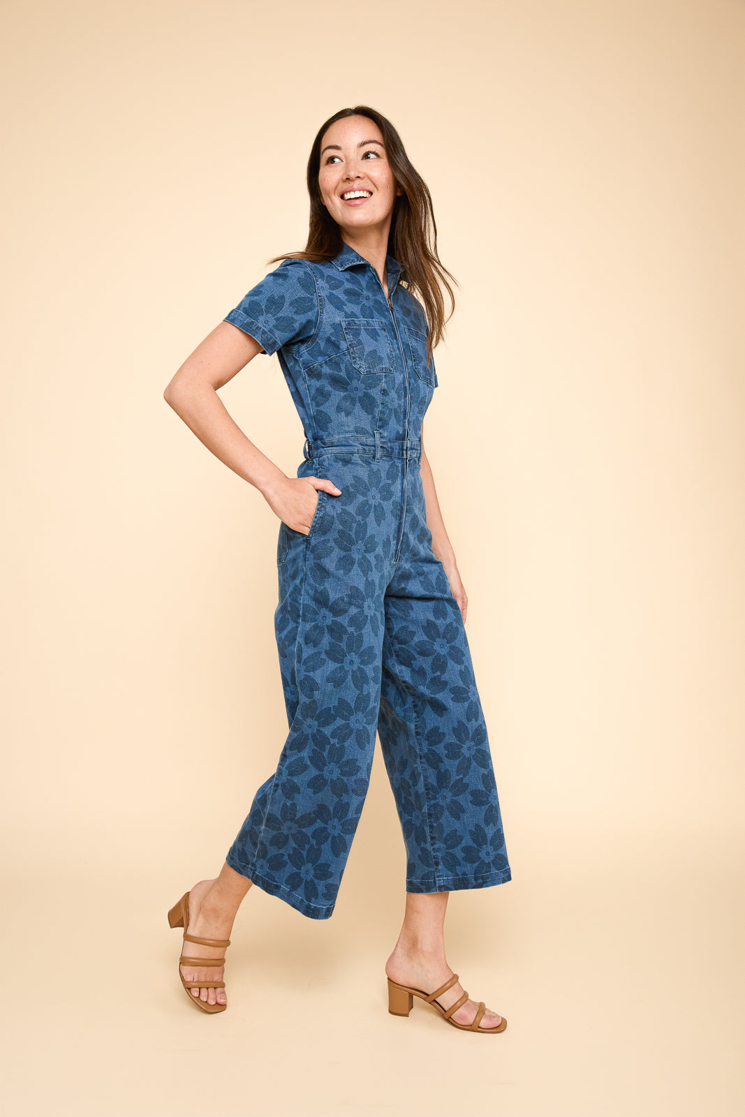 Quincy Jumpsuit in Sakura Denim – Mixed by Nasrin
