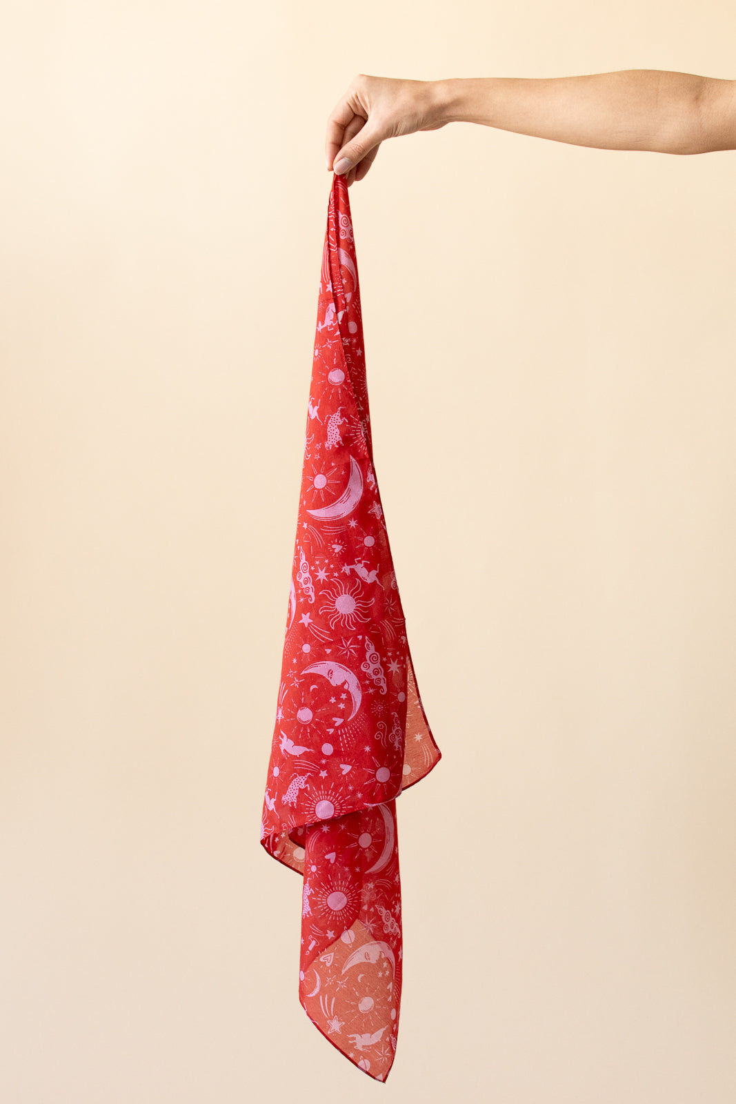Red celestial scarf