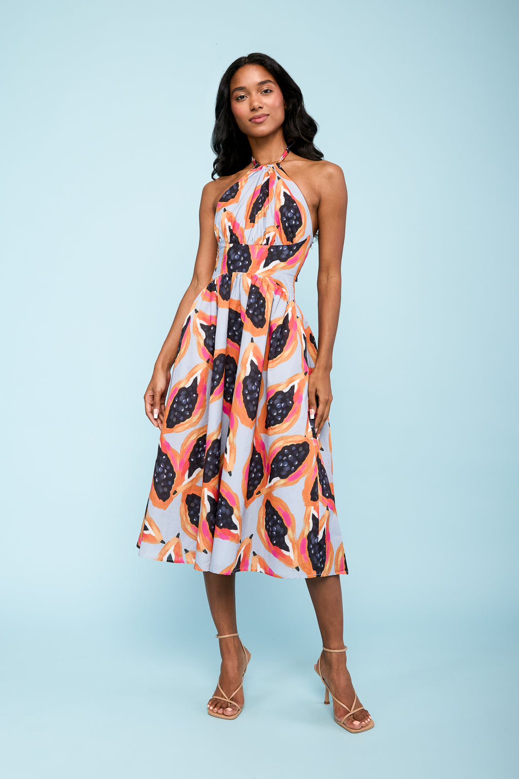 Maya Dress in Papaya