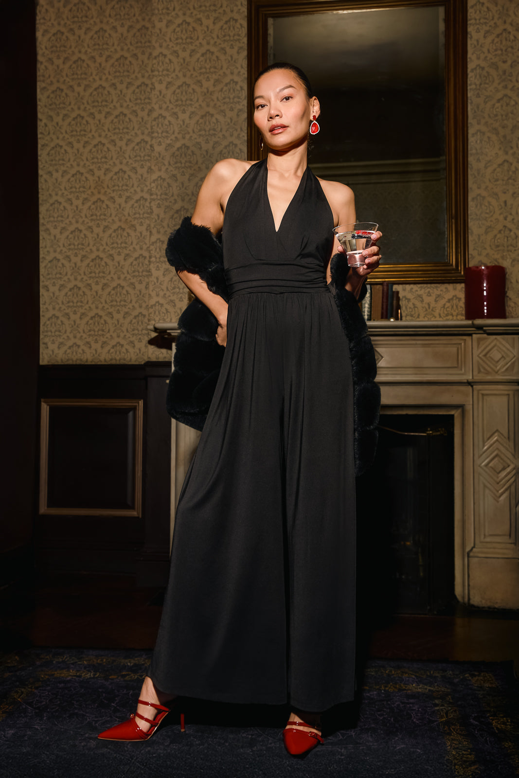 Indira Jumpsuit in Black – Mixed by Nasrin