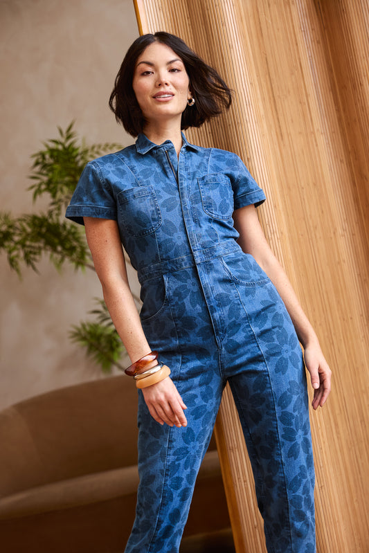 Classic Jumpsuit in Sakura Denim