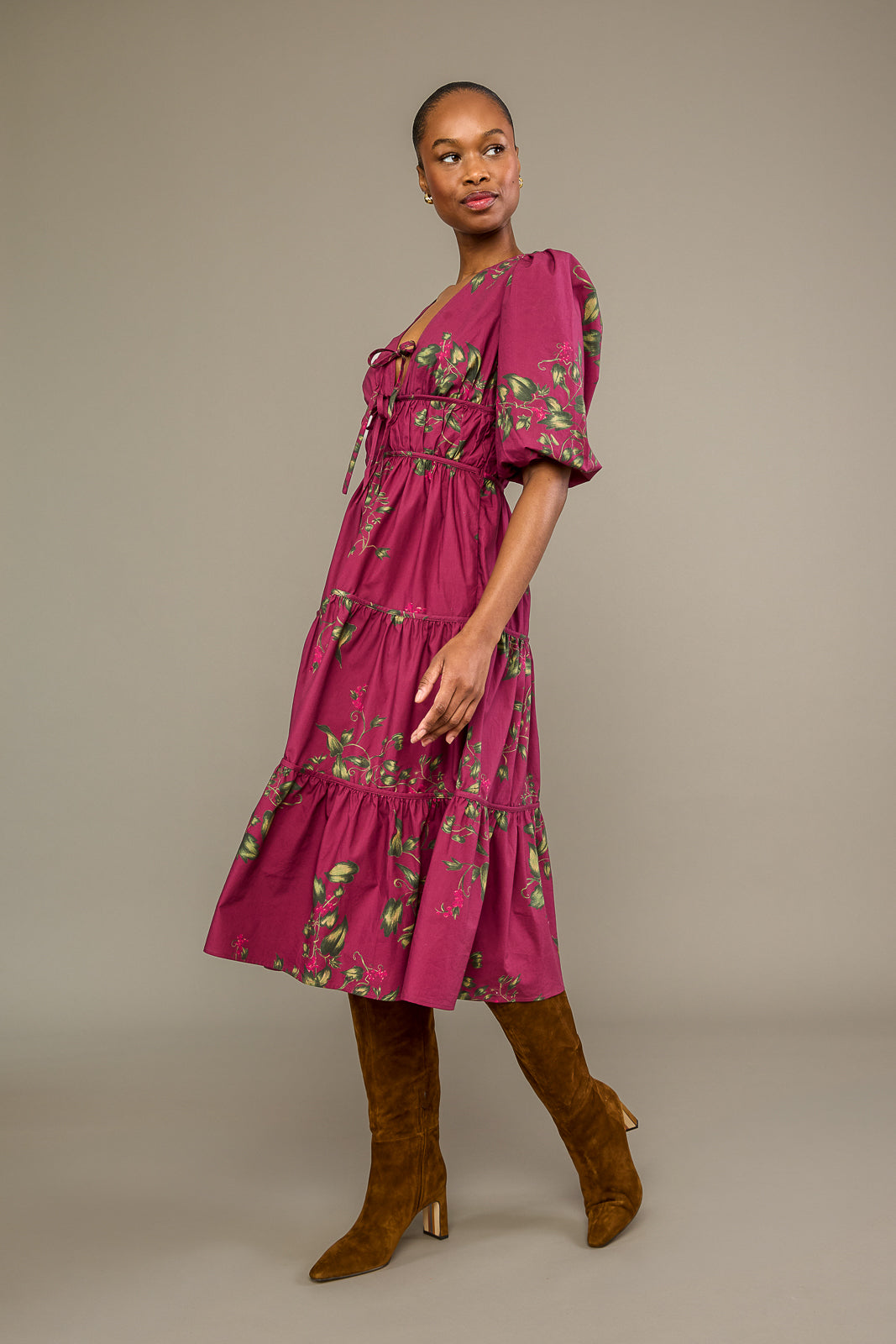 Saba Dress in Currant