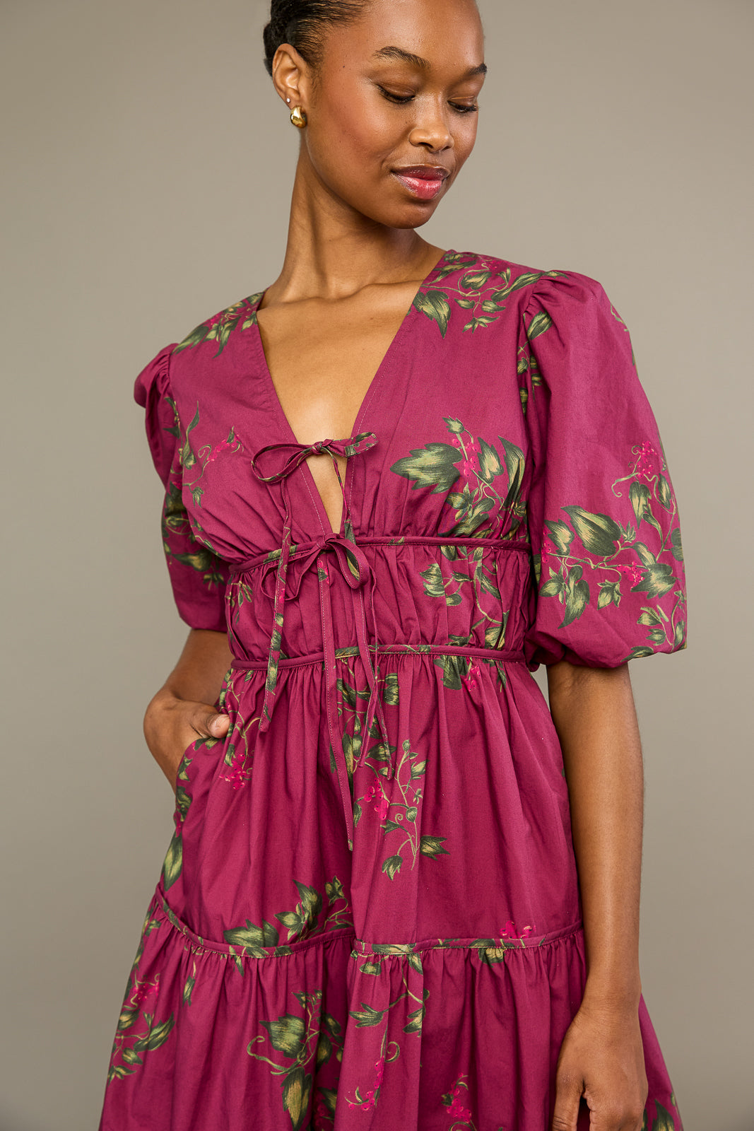 Saba Dress in Currant