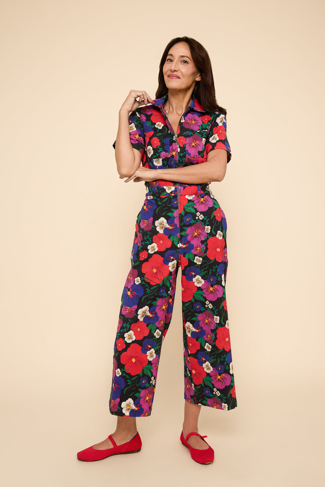 Quincy Jumpsuit in Pansy