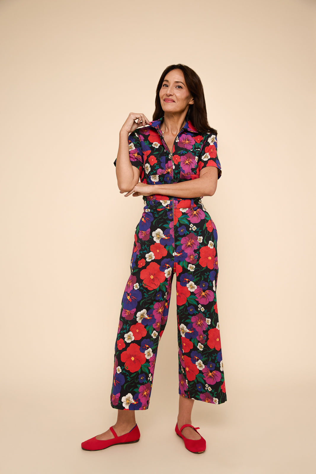 Quincy Jumpsuit in Pansy