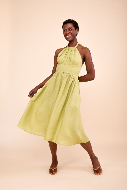 Maya Dress in Wasabi