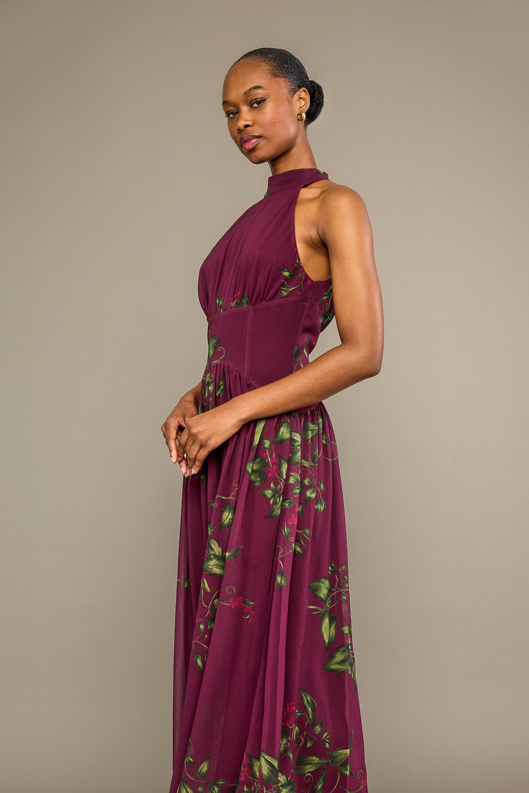 Cherene Dress in Currant