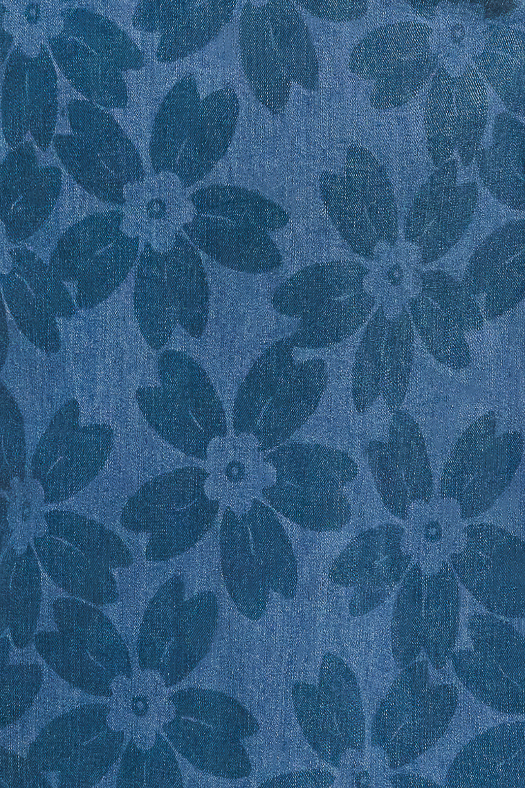 Image of printed denim swatch.