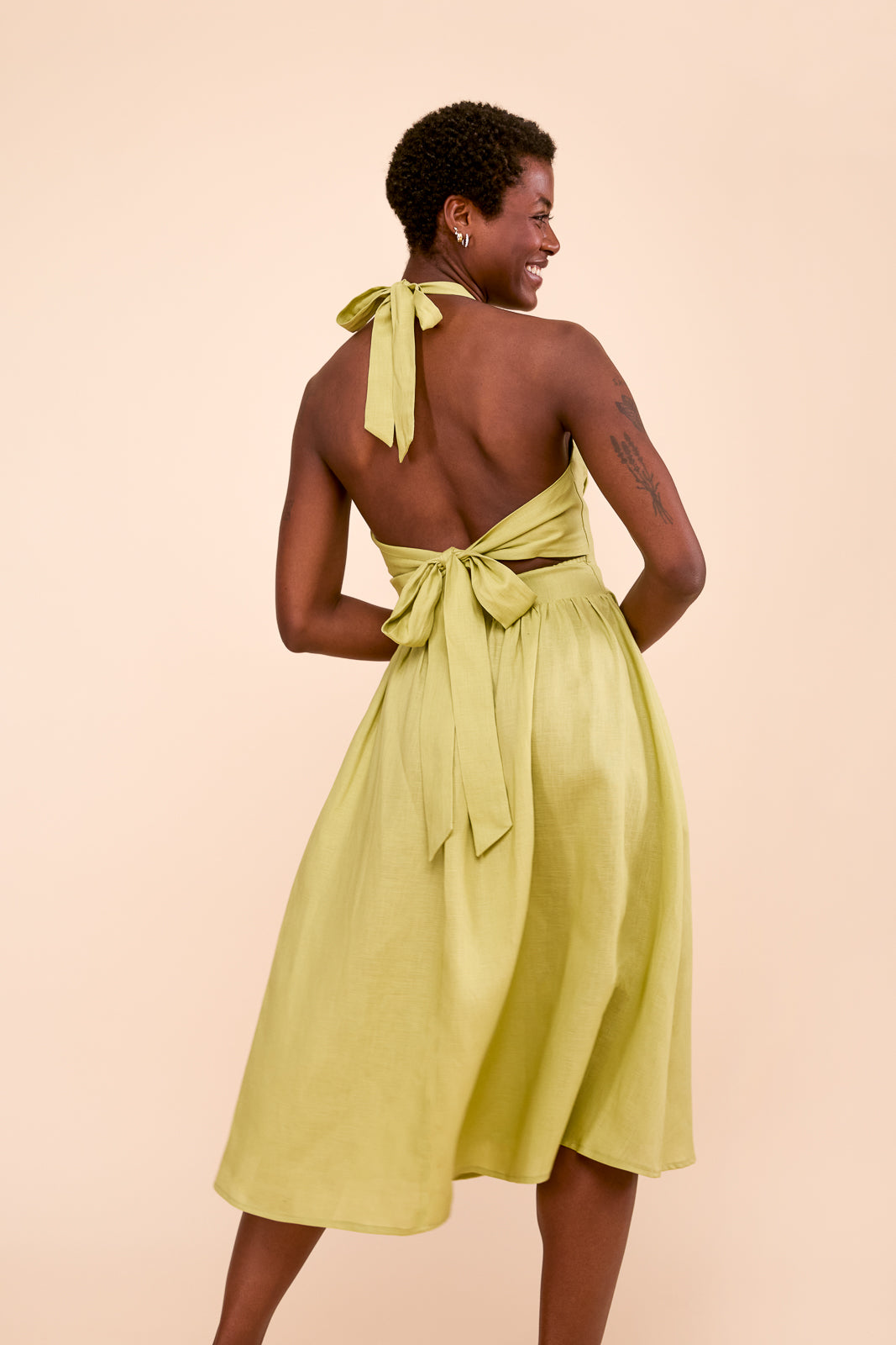 Maya Dress in Wasabi