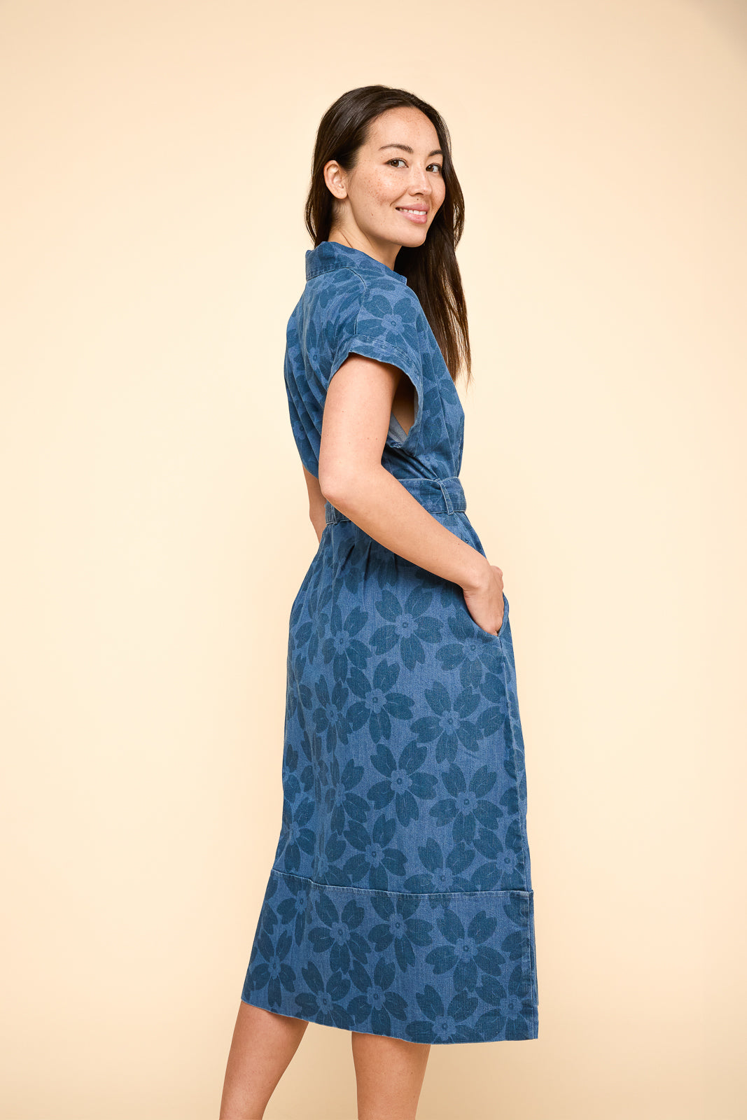 Remi Dress in Sakura Denim