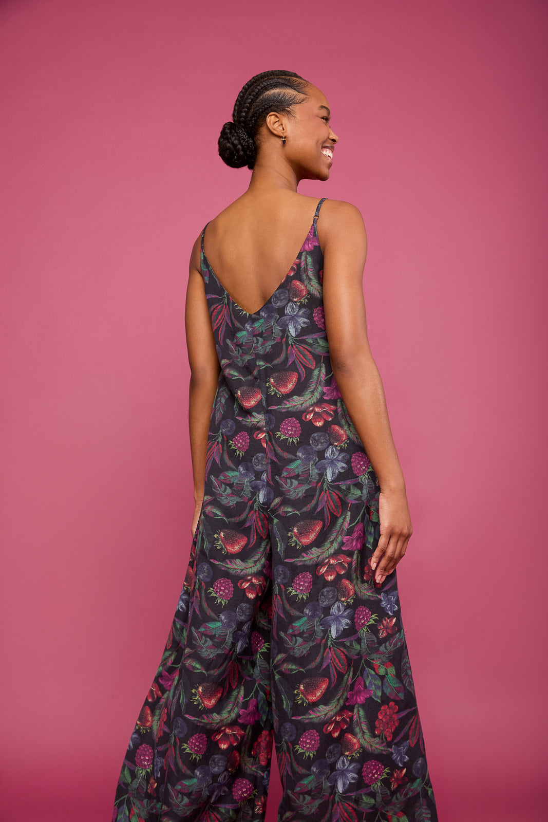 Lani Linen Jumpsuit in Juniper