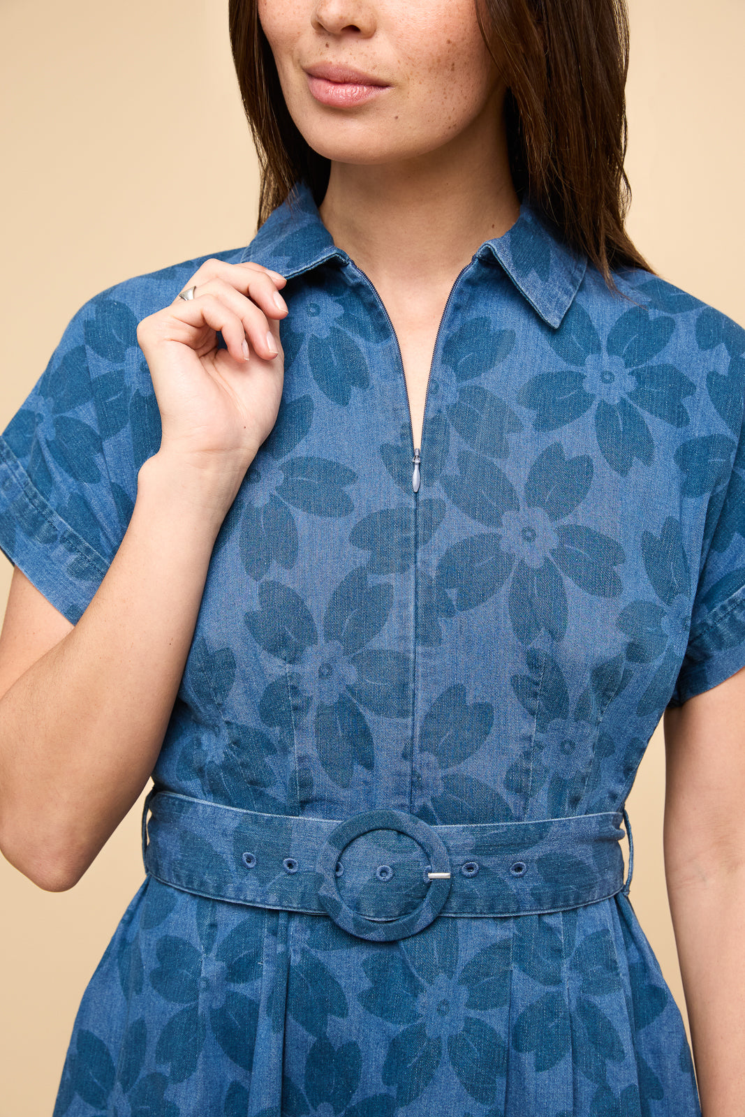 Remi Dress in Sakura Denim – Mixed by Nasrin