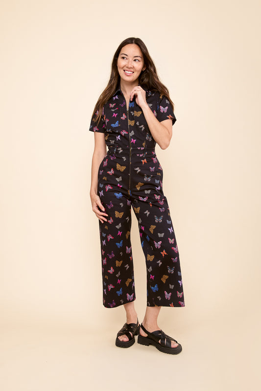Quincy Jumpsuit in Butterfly