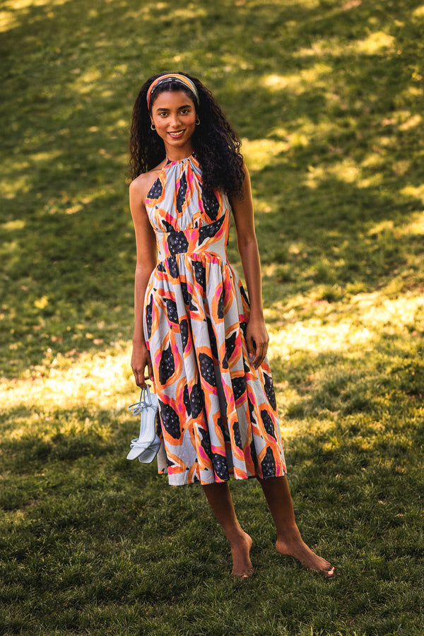 Maya Dress in Papaya