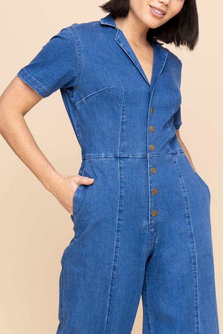 Denim Jumpsuit (PreOrder) Mixed by Nasrin