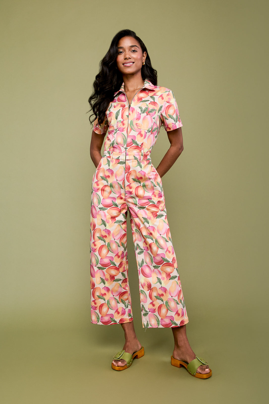 Quincy Jumpsuit in Mango