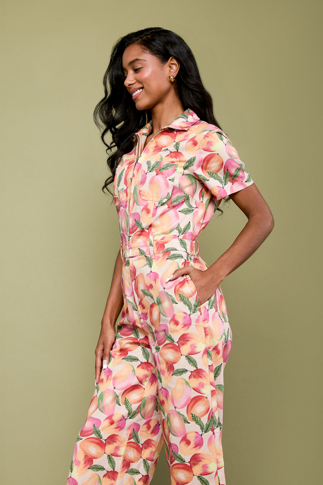 Quincy Jumpsuit in Mango