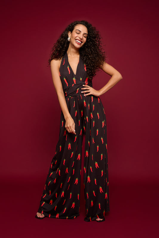 Indira Jumpsuit in Chili