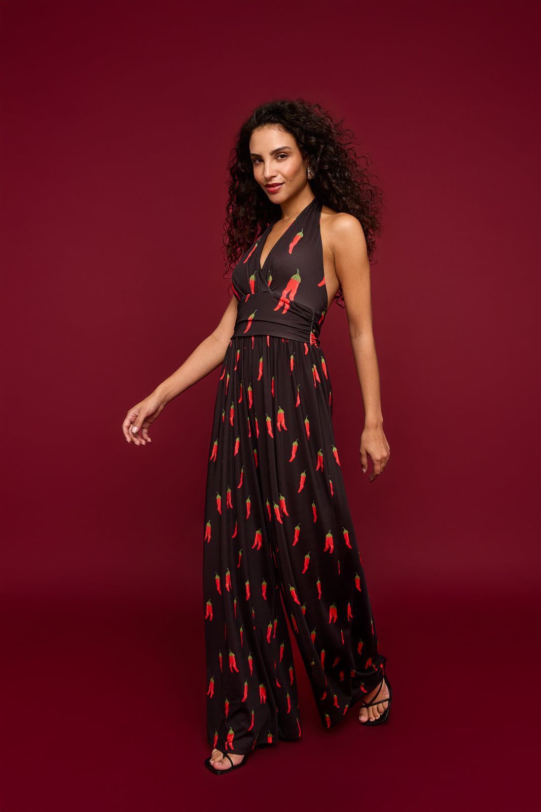 Indira Jumpsuit in Chili