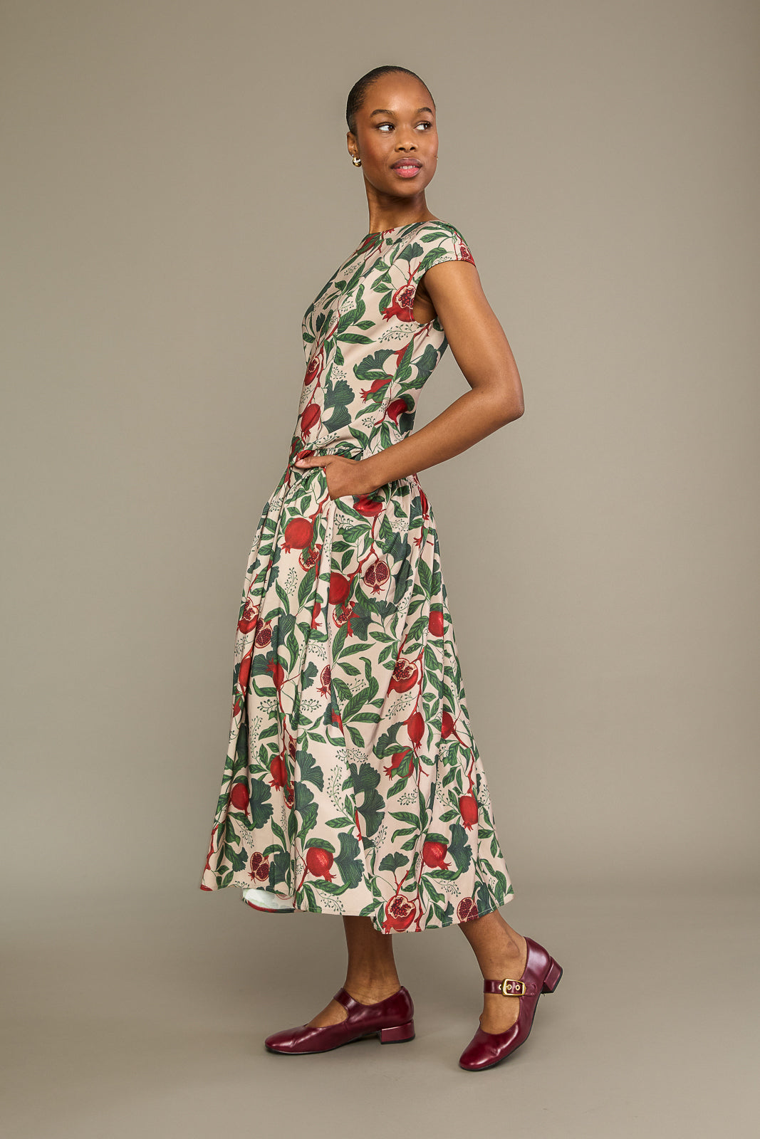 Sherry Dress in Pomegranate