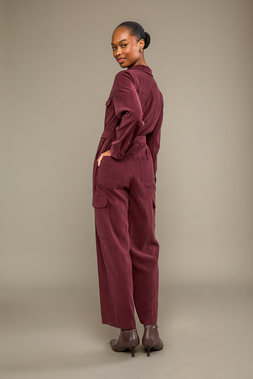 Riley Jumpsuit in Fig