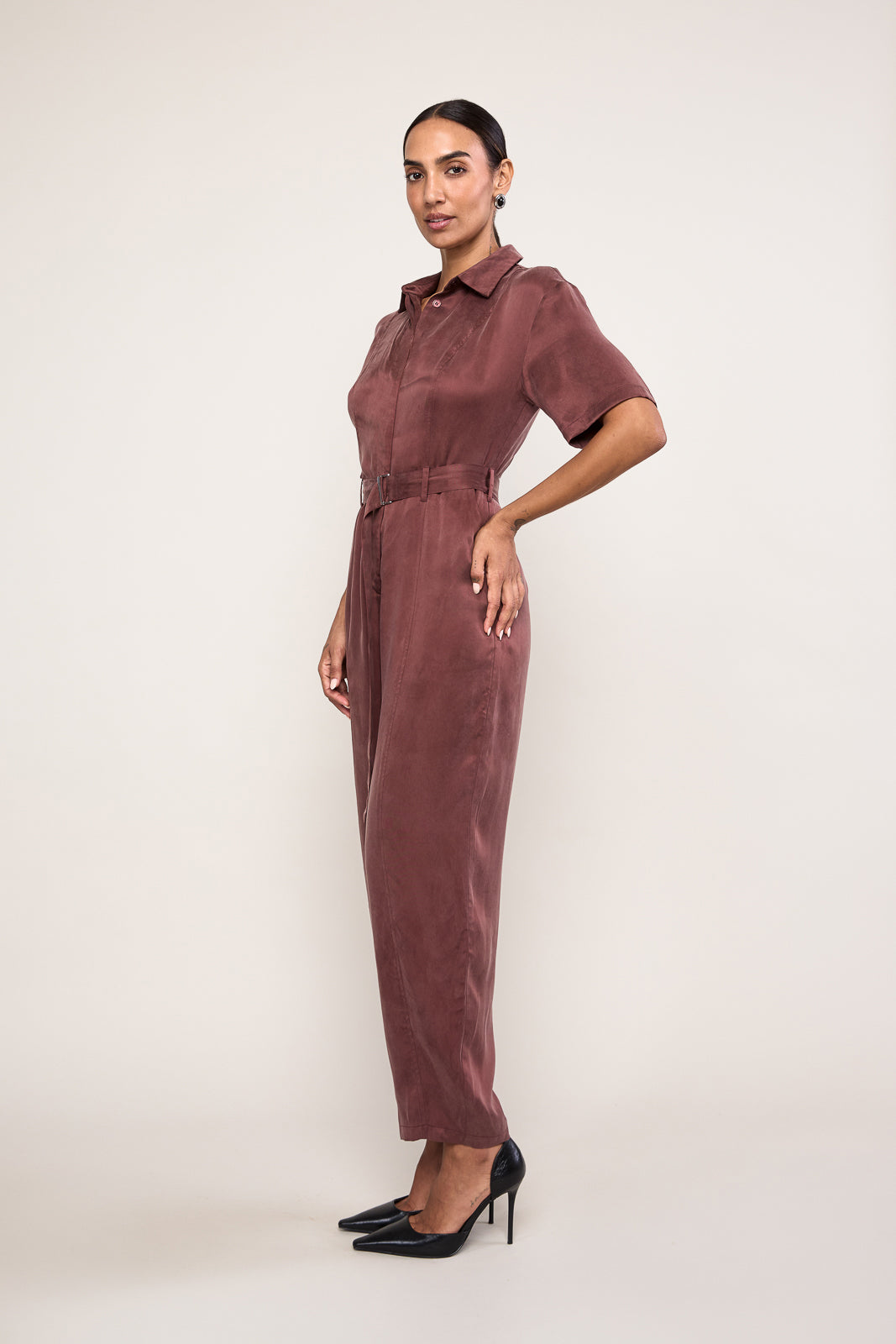 Bailey Jumpsuit in Clay