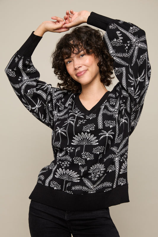 V-neck Sweater in Paloma