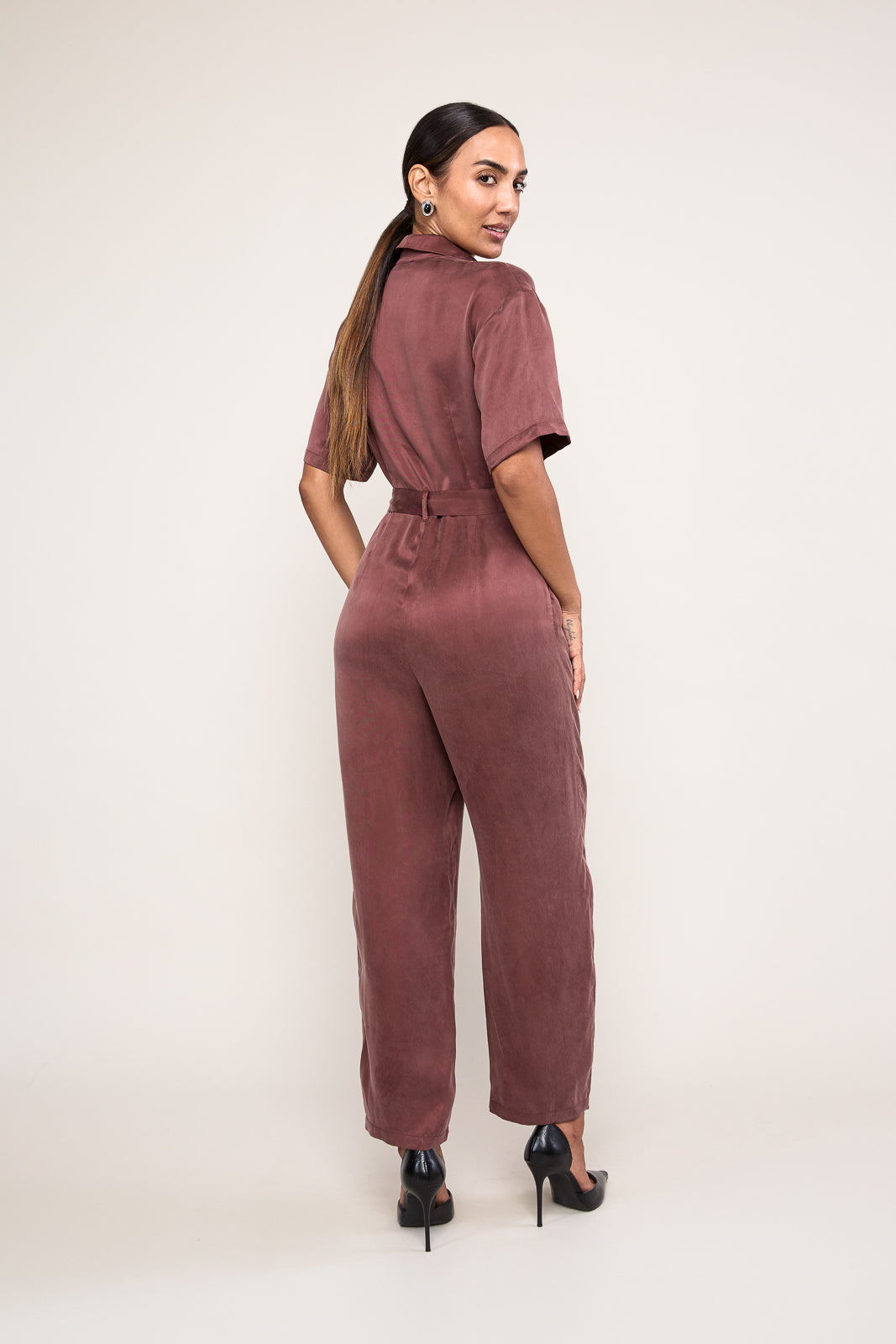 Bailey Jumpsuit in Clay
