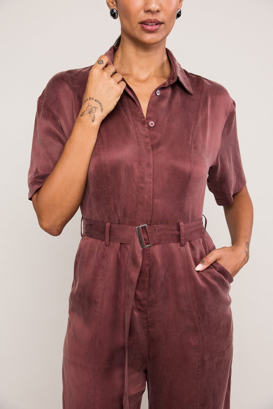 Bailey Jumpsuit in Clay